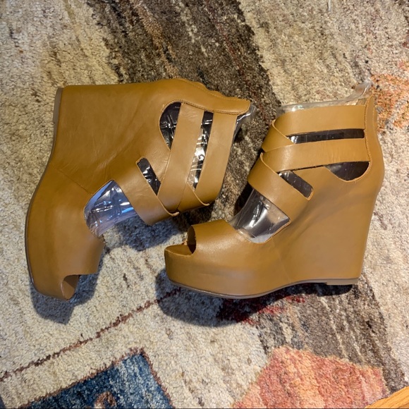 Dolce Vita Jude leather platform wedge NIB - Picture 3 of 5